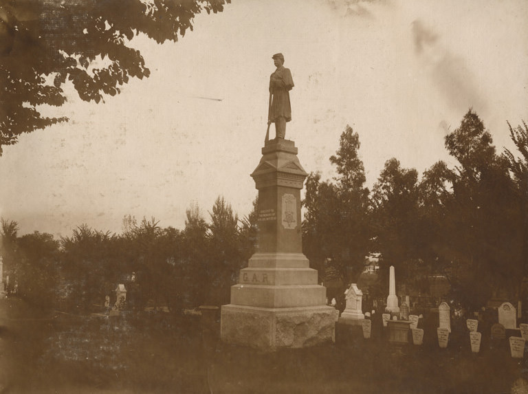 #38 G.A.R. monument, City Cemetery, 1890,