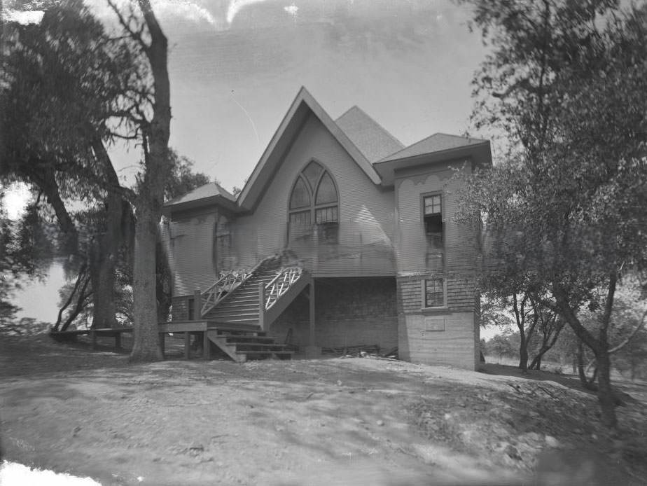 #152 Exterior view of Fair Oaks Presbyterian Church, 1890