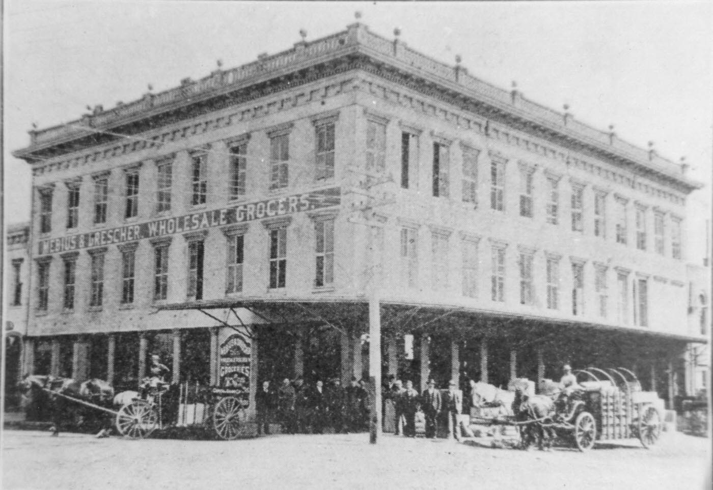 #177 Mebius and Drescher Wholesale Grocers, 1893