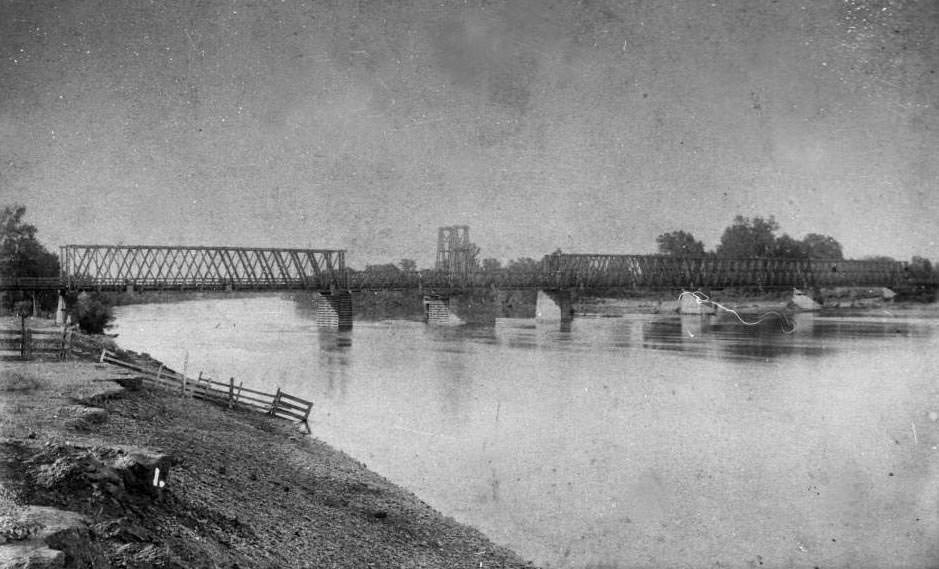 #204 Bridge over Sacramento River at Tehama, 1890
