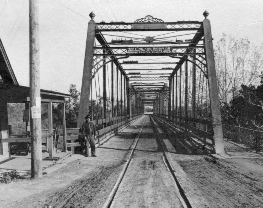 #224 Bridge Tender Jim Lange at the Centennial Bridge, 1890