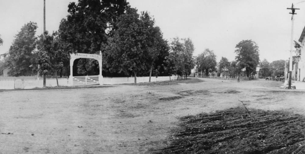 #225 The Rancho Chico Gate, 1890