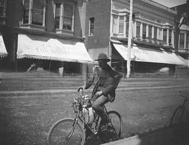#4 Man Riding a Bicycle in Sacramento, 1890