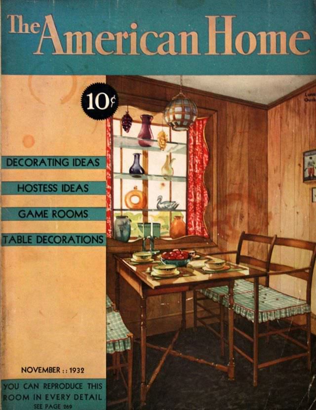 #15 The American Home cover, November 1932