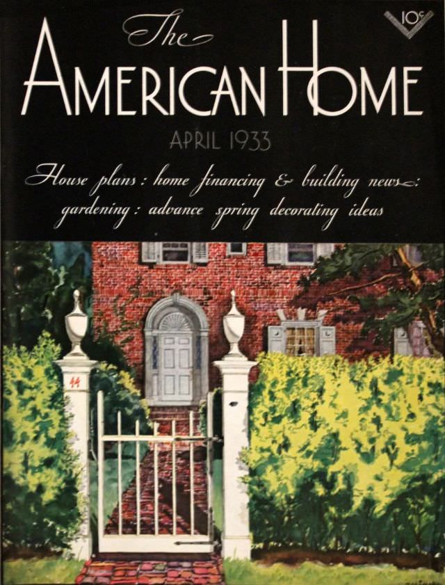 #17 The American Home cover, April 1933