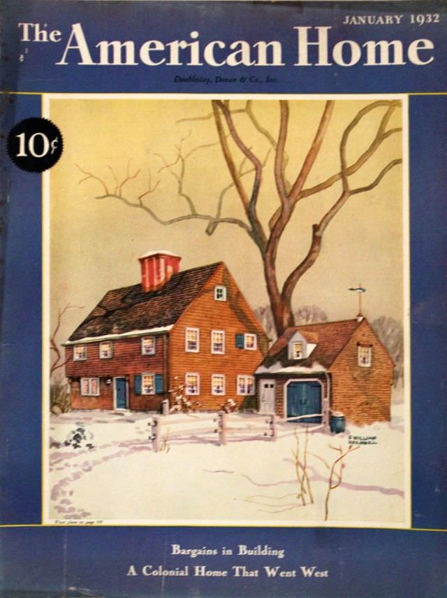#13 The American Home cover, January 1932