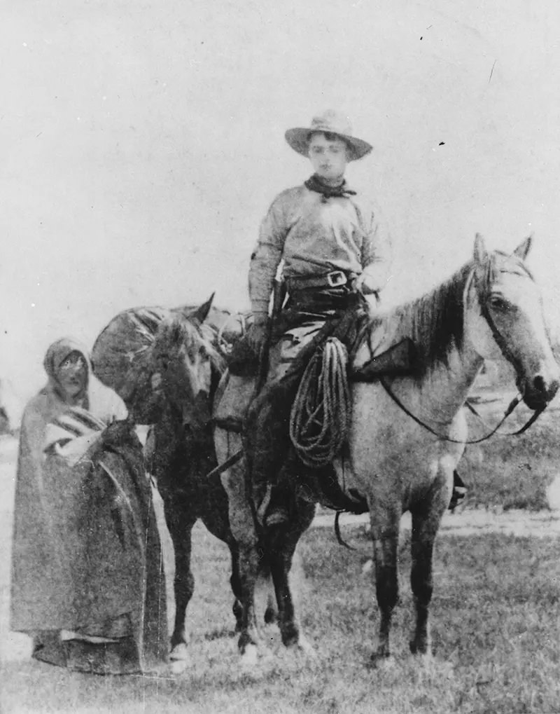#109 A Pony Express rider is depicted in this photograph from 1861.