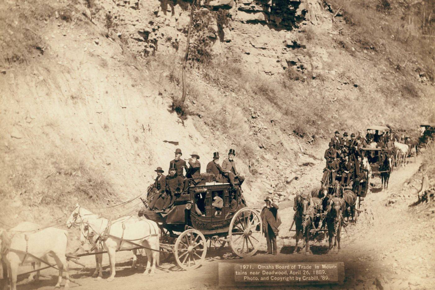#56 Omaha Board of Trade in Mountains near Deadwood, United States, April 26, 1889