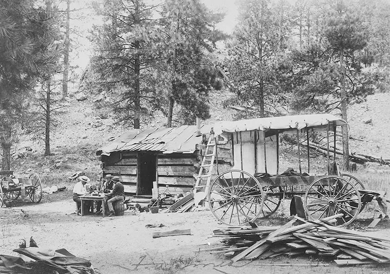#86 A poker party is underway at John Doyle’s ranch in Arizona, between 1887 and 1889.