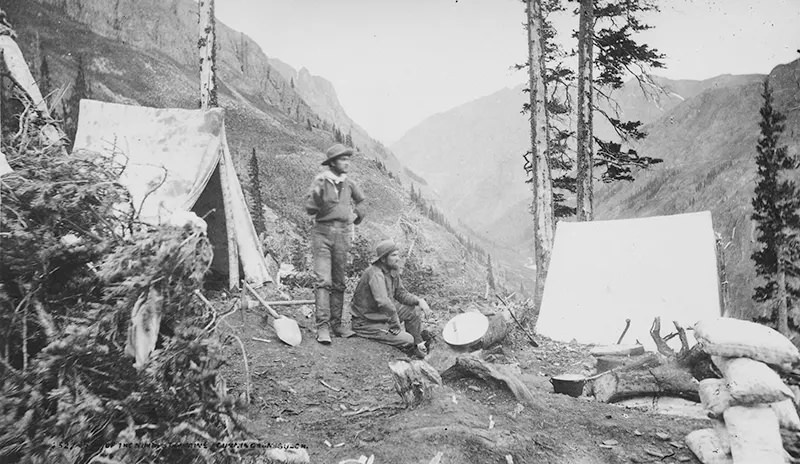 #99 Camp of the miners of the North Star and Mountaineer lodes in San Juan County, Colorado in 1875.