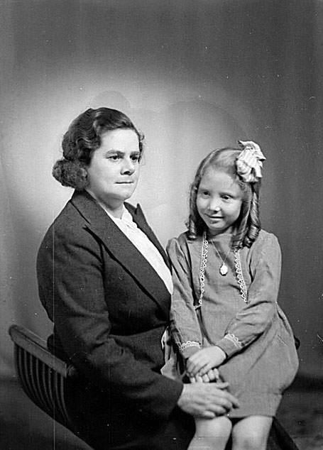 #47 Portrait of a woman with a young girl on her lap