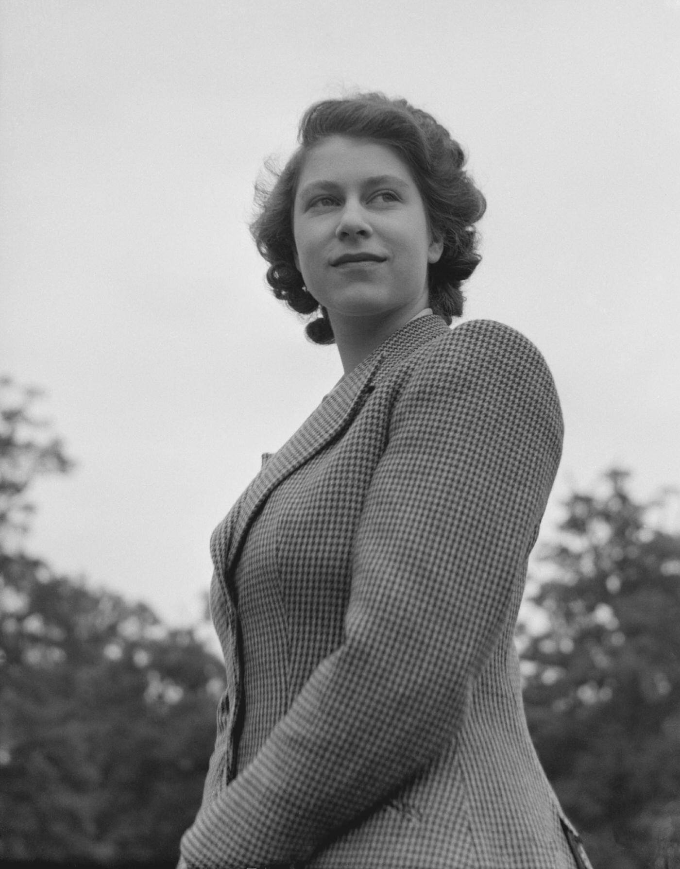 #54 Queen Elizabeth II wearing riding gear, 1942.