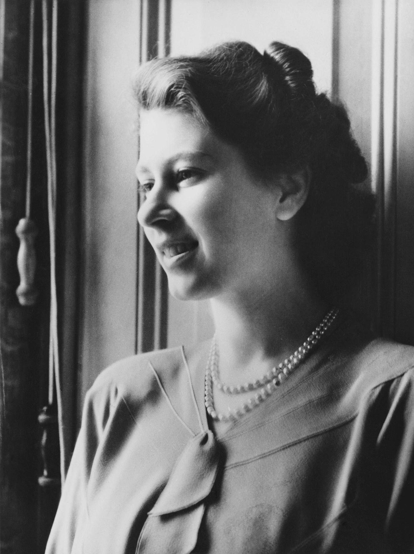 #81 Princess Elizabeth at Buckingham Palace, London, July 1946.