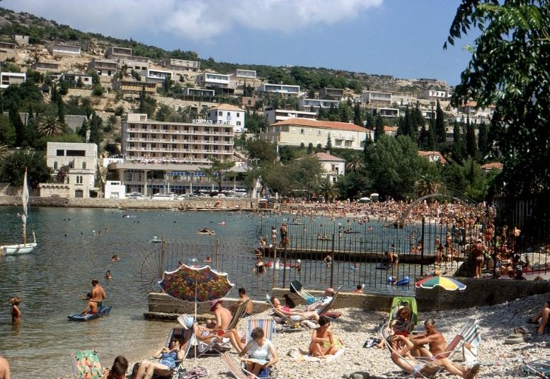 #25 Lapad Beach, Dubrovnik, Croatia, Yugoslavia, 1968