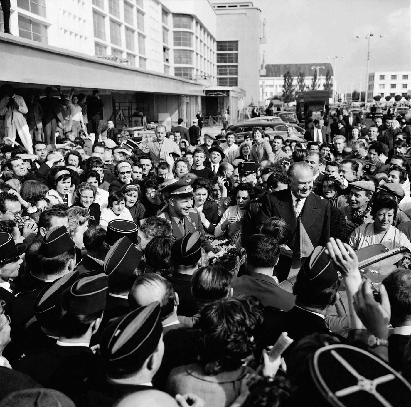 #9 Russian Cosmonaut Yuri Gagarin attending the XIVth Astronautics Conference in Paris, 1963