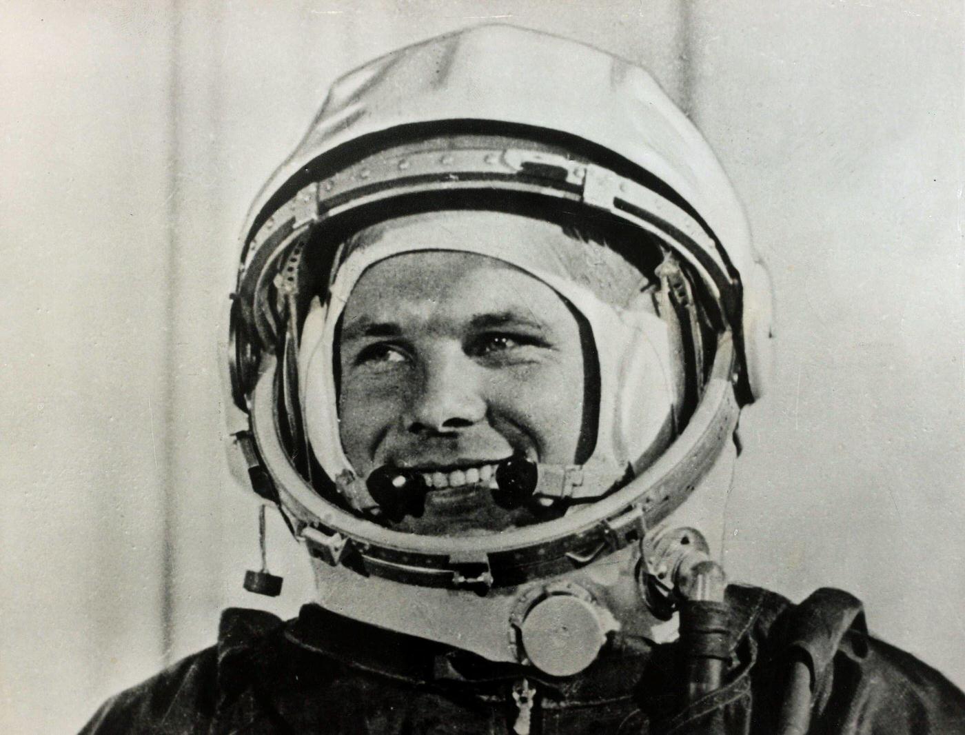 #37 Yuri Gagarin, the first man in space, who completed a circuit of the earth in the spaceship satellite “Vostok” in 1961