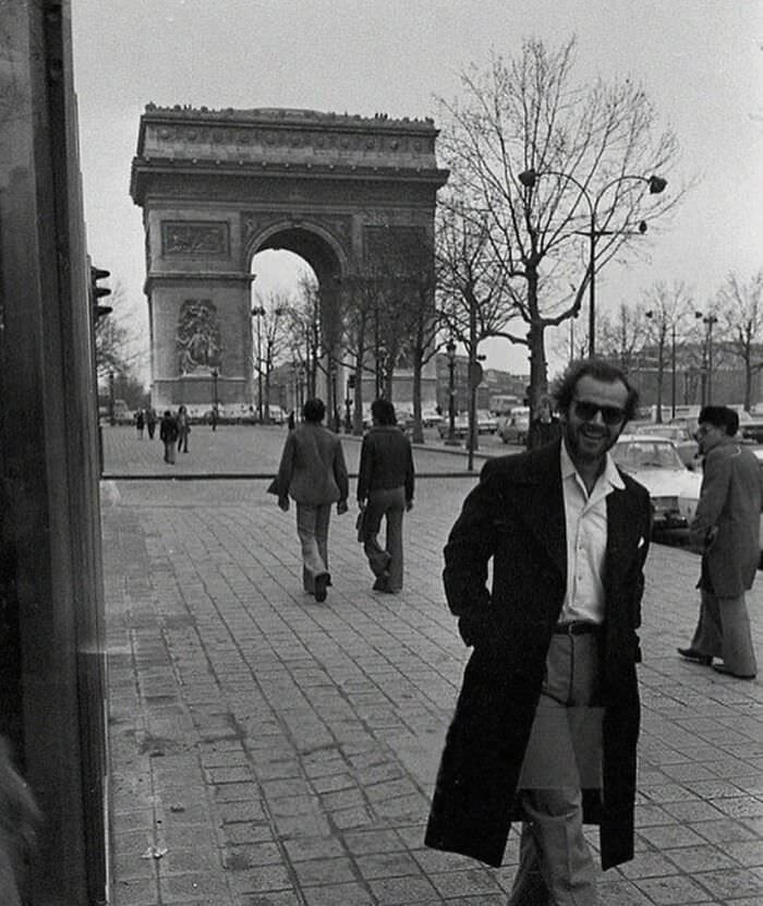 #25 Jack Nicholson in Paris in 1975