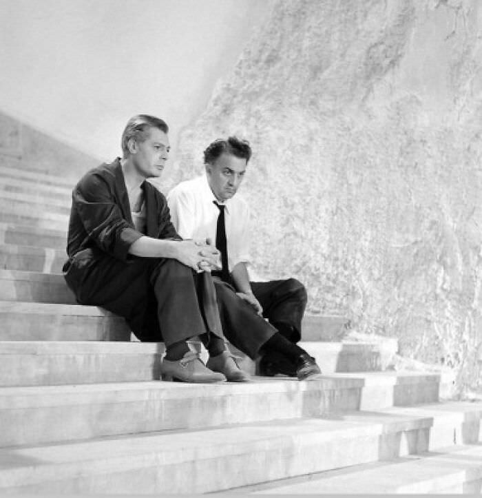 #59 Marcello Mastroianni and Federico Fellini