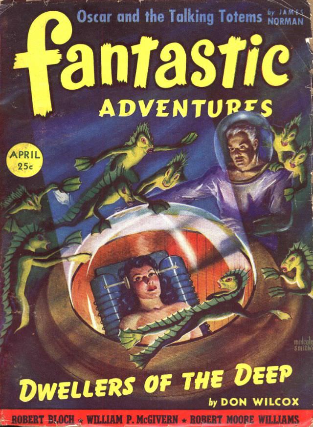 #10 Fantastic Adventures cover, April 1942