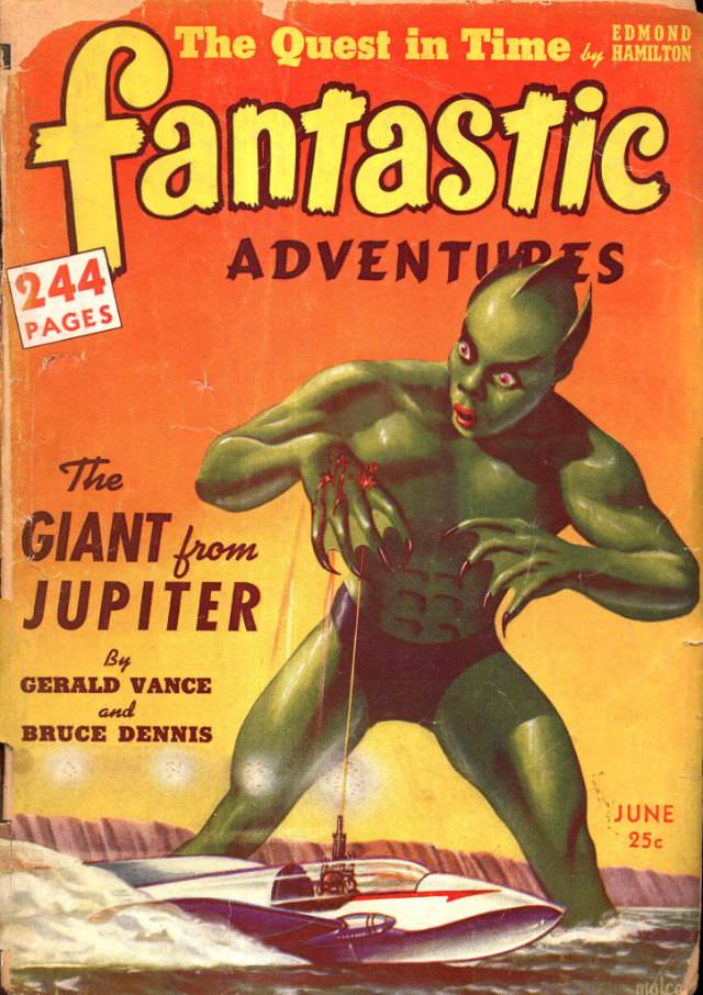 #12 Fantastic Adventures cover, June 1942