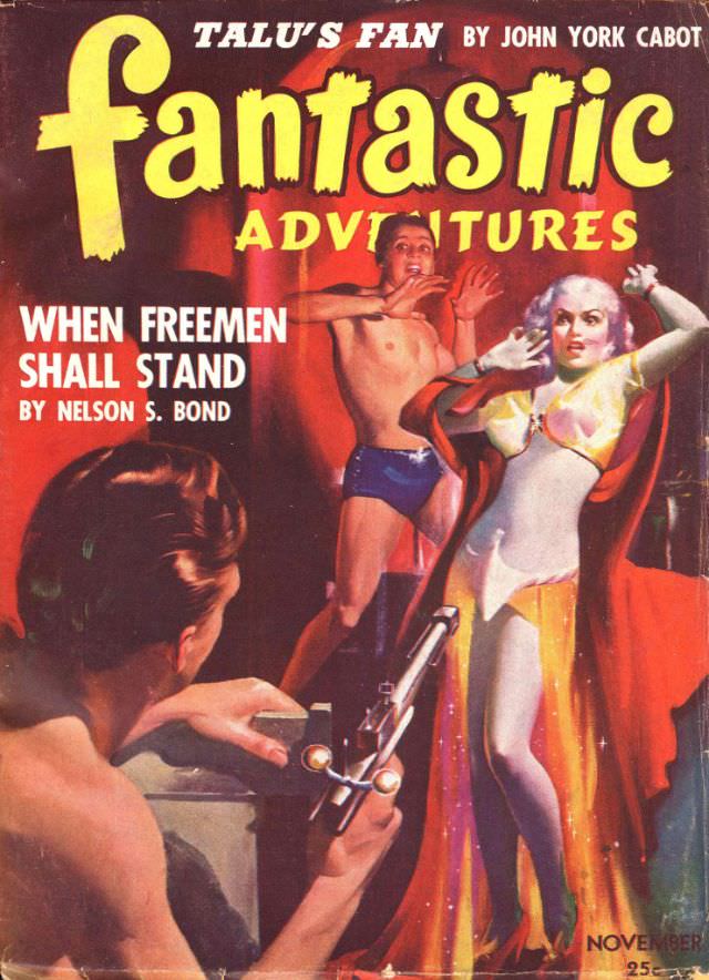#13 Fantastic Adventures cover, November 1942