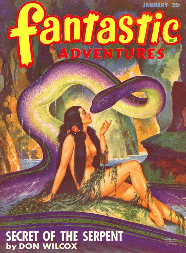 #18 Fantastic Adventures cover, January 1948