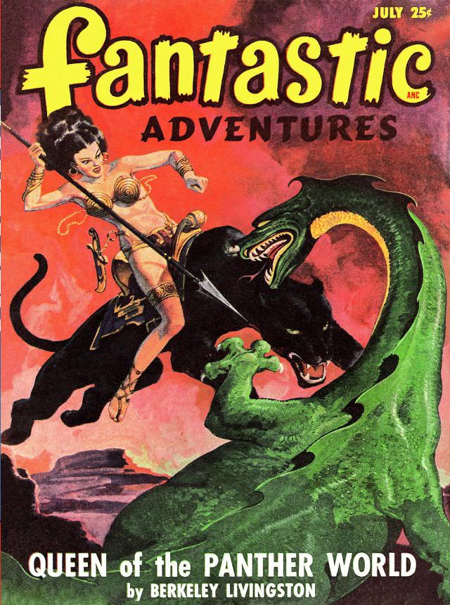 #19 Fantastic Adventures cover, July 1948