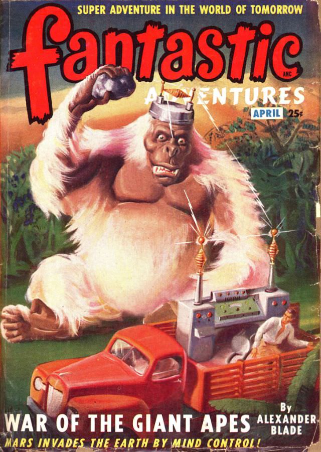 #22 Fantastic Adventures cover, April 1949