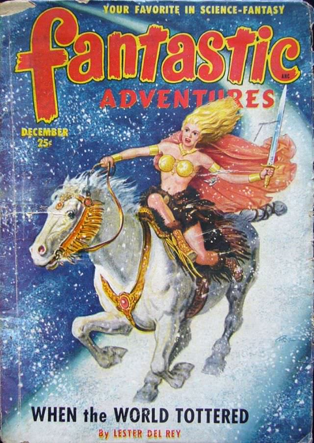 #24 Fantastic Adventures cover, December 1950