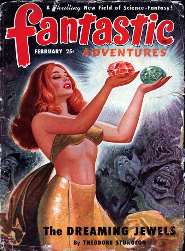 #25 Fantastic Adventures cover, February 1950