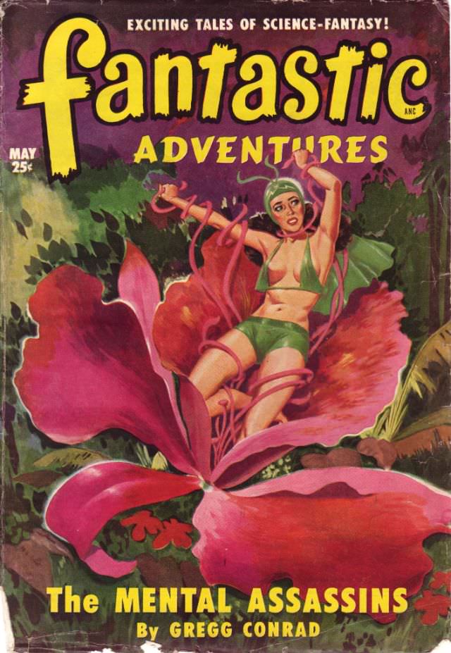 #27 Fantastic Adventures cover, May 1950