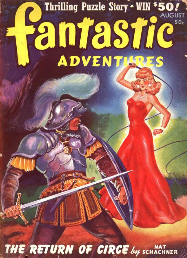 #5 Fantastic Adventures cover, August 1941