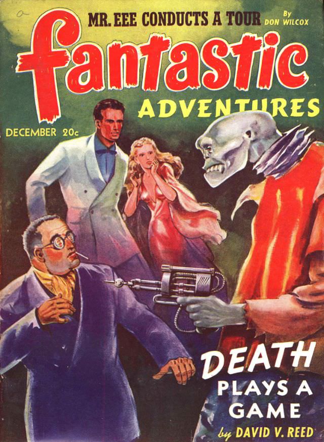#6 Fantastic Adventures cover, December 1941