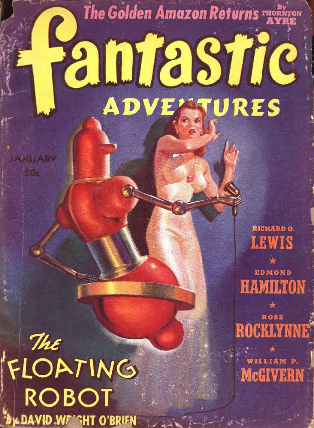 #7 Fantastic Adventures cover, January 1941