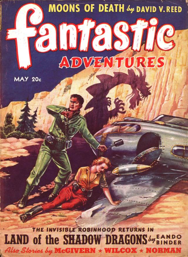 #8 Fantastic Adventures cover, May 1941