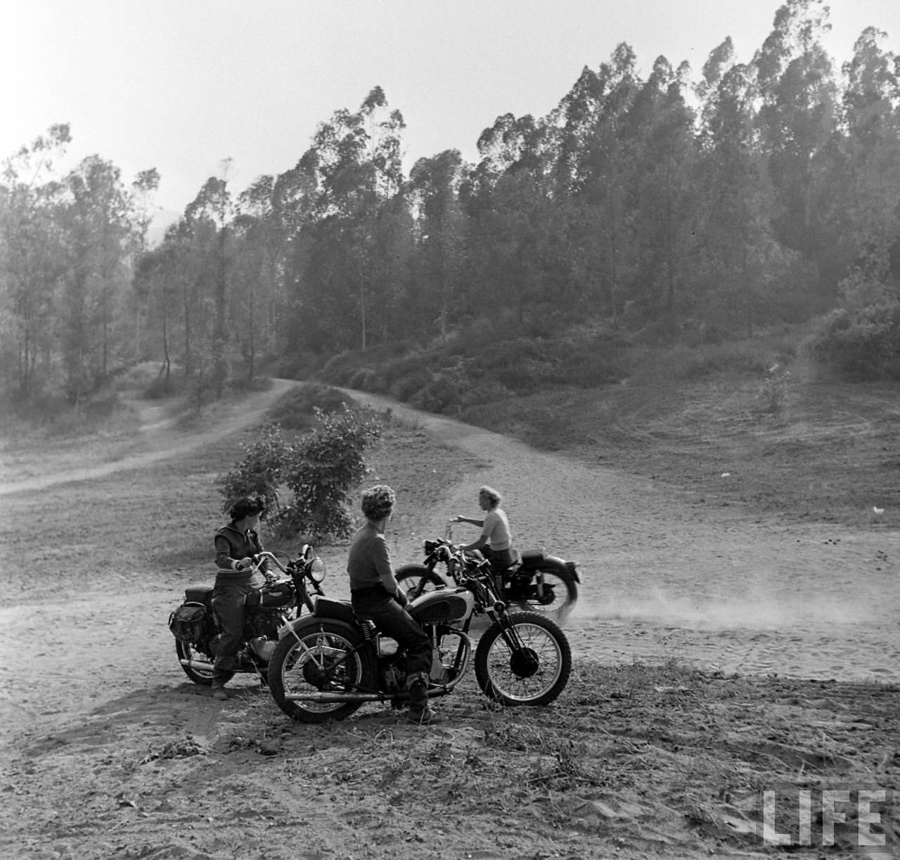 Pioneers of the Road: LIFE Magazine’s Female Motorcyclists of 1949 Vehicles &; Transportation