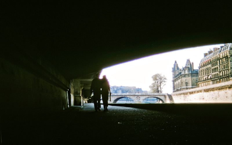 #174 View from under the Petit Pont of Pont Saint-Michel, Paris.