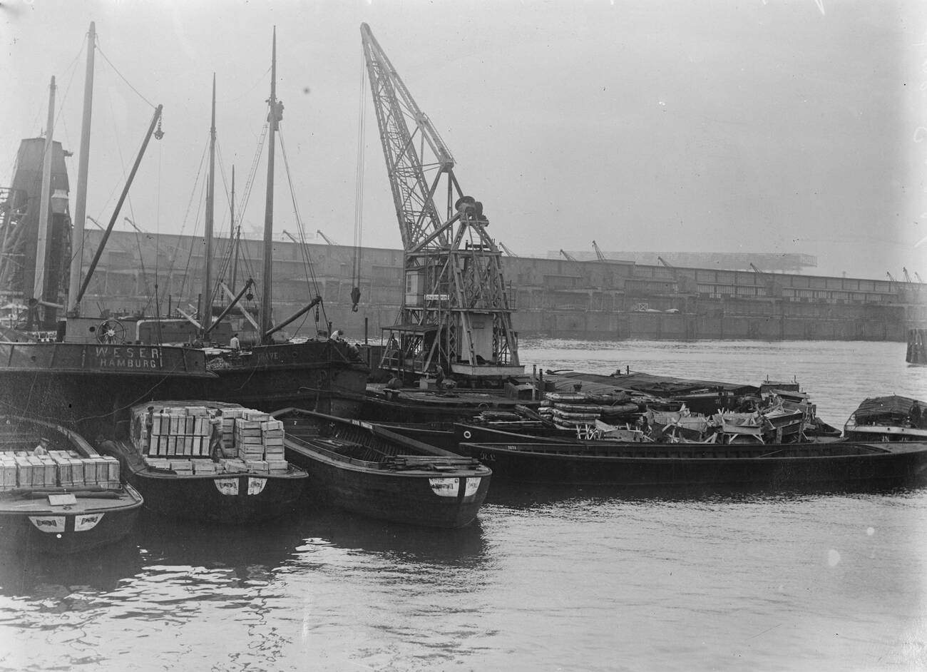 #24 Cranes at Hamburg , Germany to be handed over to Allies ( Compensation for Scapa ) 20 December 1919