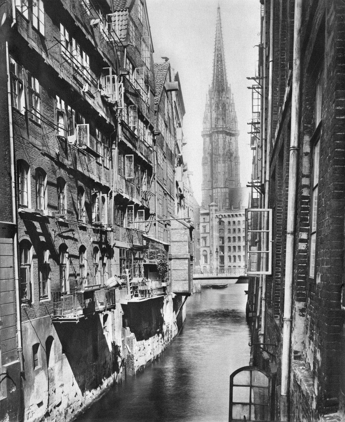 #48 The church of St Nikolai in Hamburg, Germany, 1910