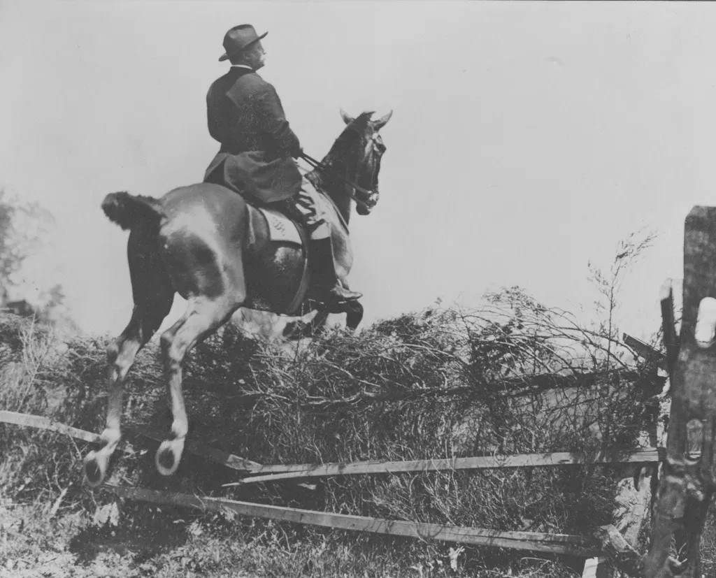 Theodore Roosevelt’s Horseback Jump, 1902