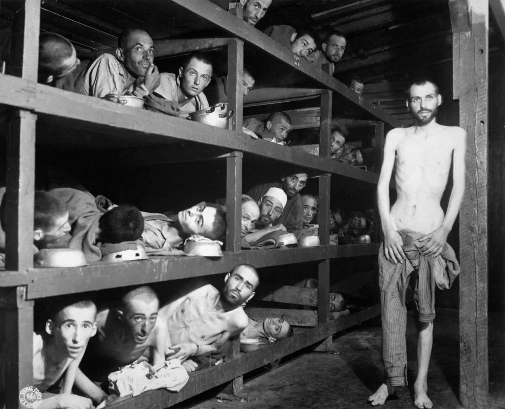 #38 Liberation of Prisoners at Buchenwald Concentration Camp, 1945