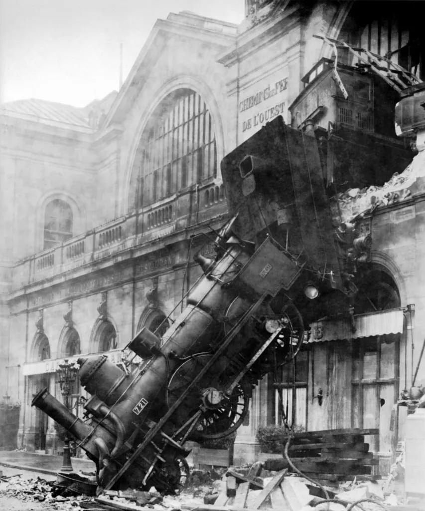 #45 Train Wreck at Montparnasse Station, 1895