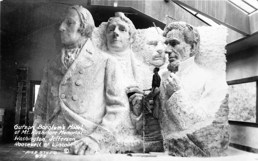 #47 Gutzon Borglum’s Model for Mount Rushmore, 1936