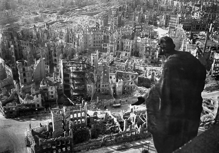 #76 Devastation from Above: A View of Dresden after the Bombing