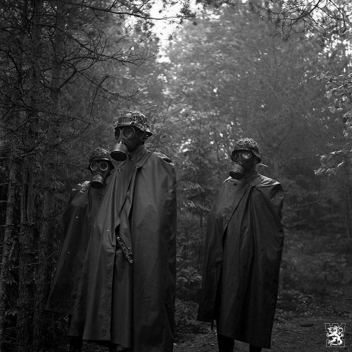 #86 Finnish soldiers in NBC gear, 1961