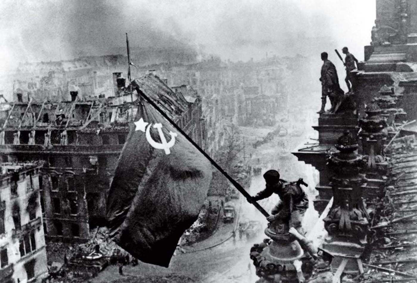 #36 Raising a Flag Over the Reichstag, 1945