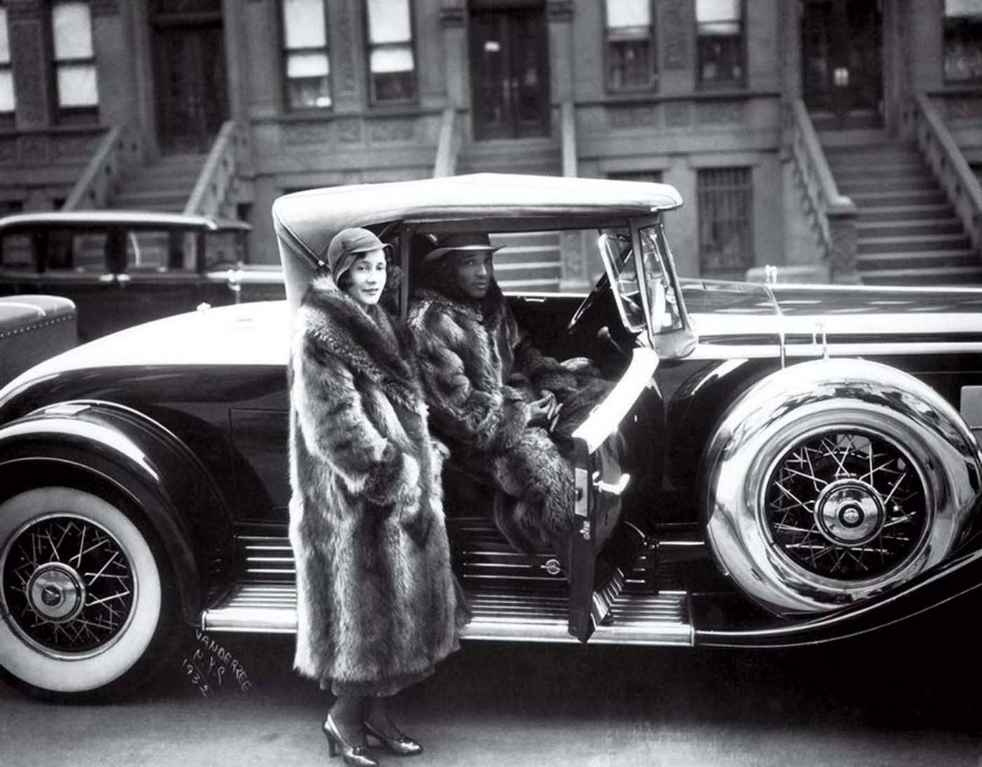 #83 Couple in Raccoon Coats, 1932