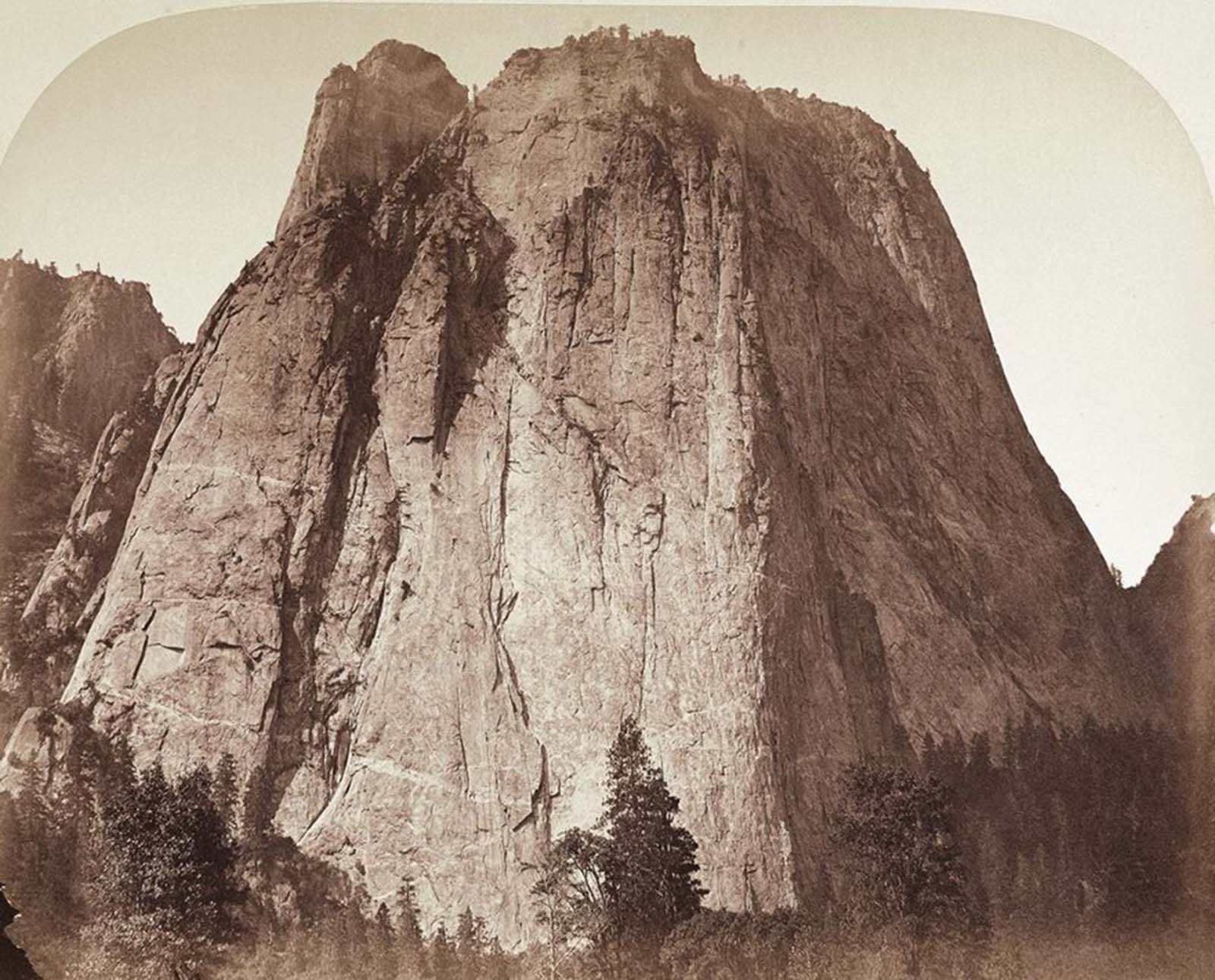 #92 Cathedral Rock, Yosemite, 1861