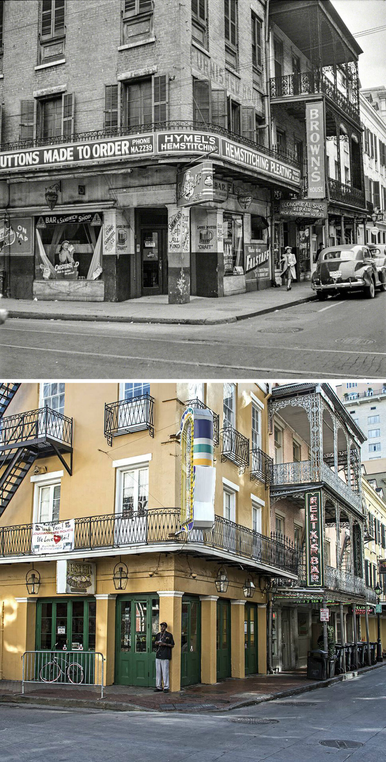 #8 Bourbon and Iberville, 1941 VS Bourbon and Iberville, 2015