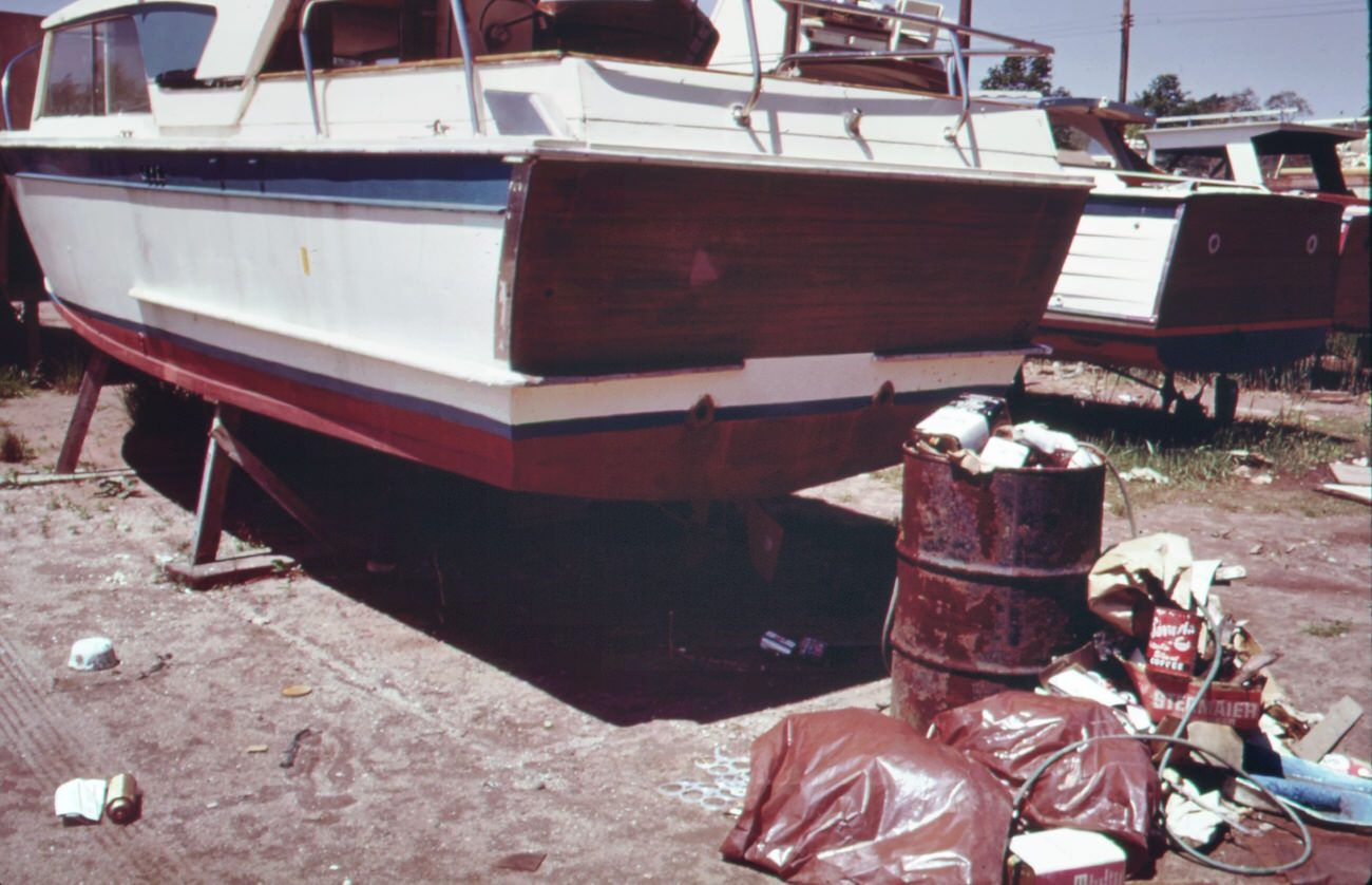 #29 Great kills park marina on staten island creates a garbage problem, 1970s